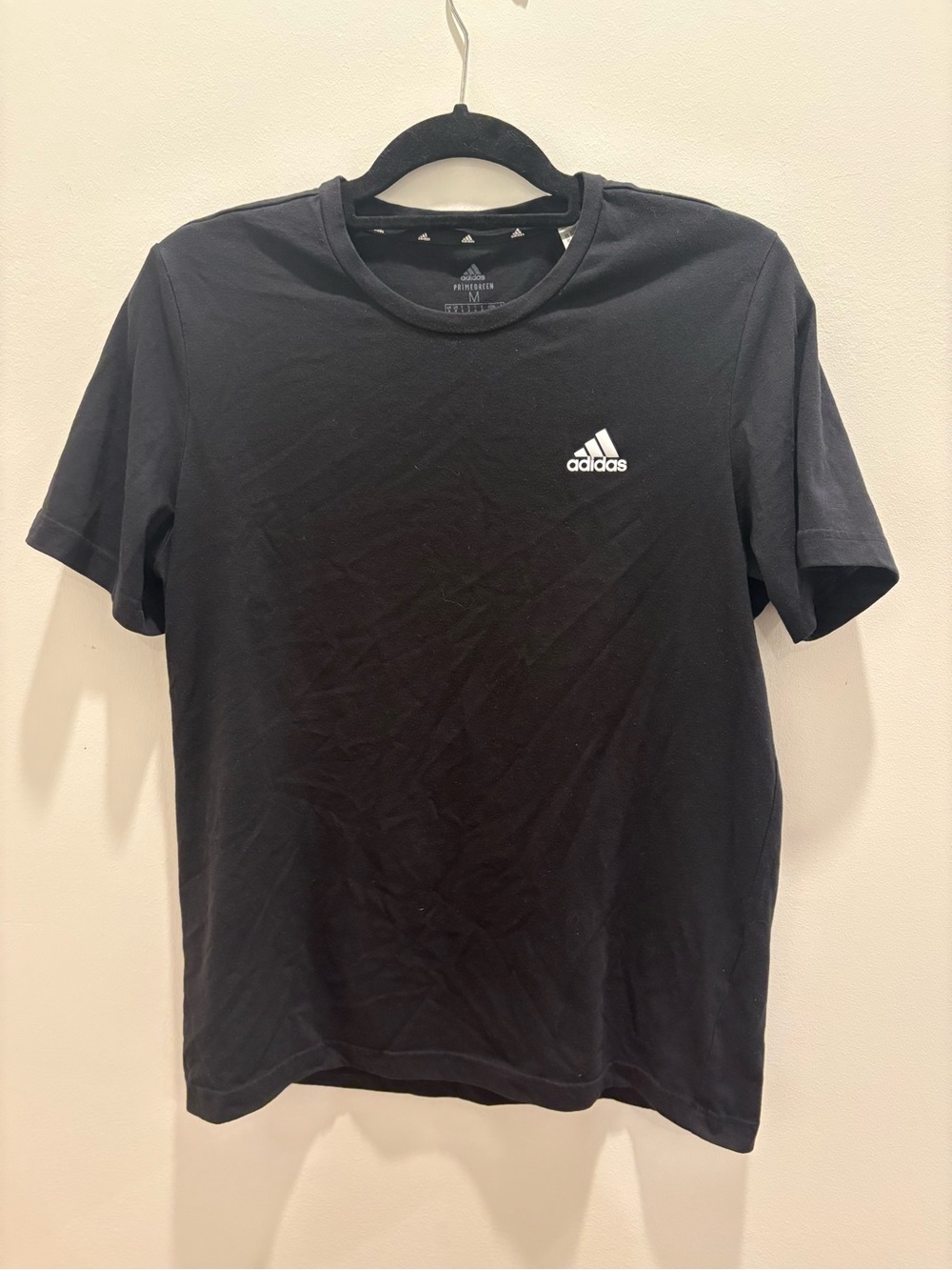 adidas Black Short Sleeve Logo Tee